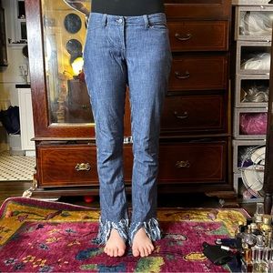 Vivienne Westwood Anglomania denim jeans with super frayed hems